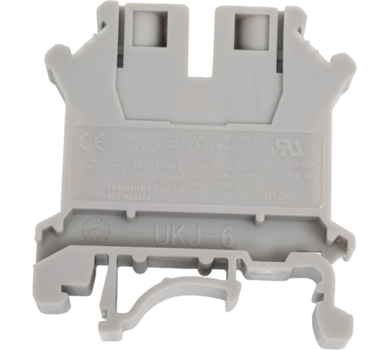 Клемма винтовая UPUN UKJ-6(BU), 60 шт 11103