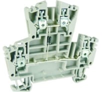 Клемма винтовая двухуровневая со встроенным диодом UPUN UKJ-2.5W/2-2D/C медная, 40 шт 11163