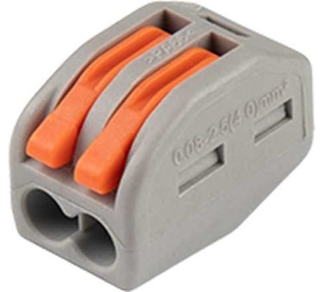 Клемма монтажная рычажного соединения Jazzway PTC-2P 222-412 450В 32А 0.08-2.5(4.0)кв.мм (упаковка 50шт) 5050792