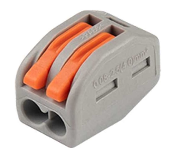 Клемма монтажная рычажного соединения Jazzway PTC-2P 222-412 450В 32А 0.08-2.5(4.0)кв.мм (упаковка 50шт) 5050792 1