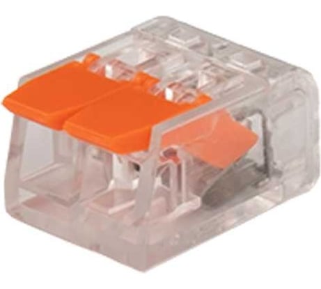 Клемма монтажная рычажного соединения Jazzway PTC-2P 221-412 450В 32А 0.14-4.0кв.мм (упаковка 50шт) 5050884