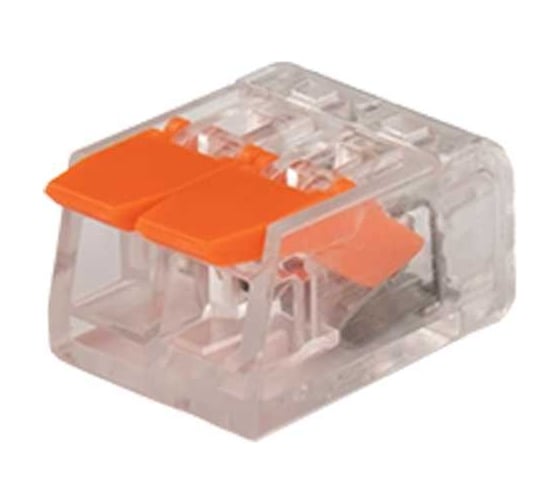 Клемма монтажная рычажного соединения Jazzway PTC-2P 221-412 450В 32А 0.14-4.0кв.мм (упаковка 50шт) 5050884