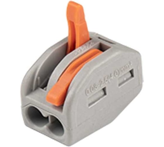 Клемма монтажная рычажного соединения Jazzway PTC-2P 222-412 BL/10 450В 32А 0.08-2.5(4.0)кв.мм (упаковка 10шт) 5050709