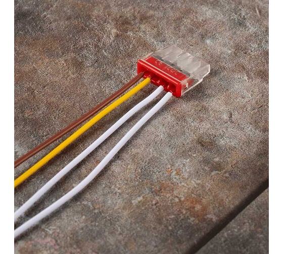 Клемма монтажная нажимного соединения Jazzway PTC-4P 2273-204 450В 32А 0.5-2.5кв.мм (упаковка 50шт) 5051034