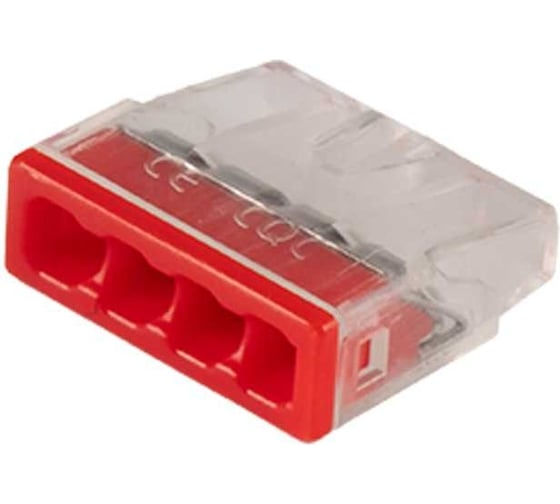 Клемма монтажная нажимного соединения Jazzway PTC-4P 2273-204 450В 32А 0.5-2.5кв.мм (упаковка 50шт) 5051034