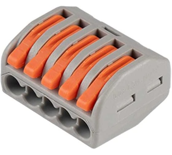 Монтажная клемма Jazzway рычажного соединения PTC-5P 222-415 450В 32А 0.08-2.5(4.0)кв.мм 5050853