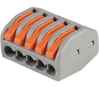 Клемма монтажная рычажного соединения Jazzway PTC-5P 222-415 BL/5 450В 32А 0.08-2.5(4.0)кв.мм (упаковка 5шт) 5050761