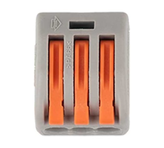 Клемма монтажная рычажного соединения Jazzway PTC-3P 222-413 BL/10 450В 32А 0.08-2.5(4.0)кв.мм (упаковка 10шт) 5050730