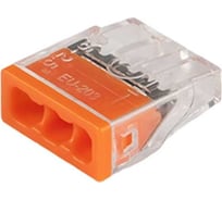 Клемма монтажная нажимного соединения Jazzway PTC-3P 2273-203 450В 32А 0.5-2.5кв.мм (упаковка 100шт) 5051003