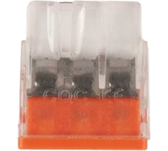 Клемма монтажная нажимного соединения Jazzway PTC-3P 2273-243 450В 32А 0.5-2.5кв.мм (упаковка 100шт) 5051126