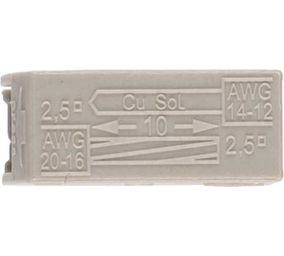 Клемма монтажная для подключения светильников Jazzway PTC-2P 224-101 400В 24А 0.5-2.5кв.мм (упаковка 100шт) 5051294