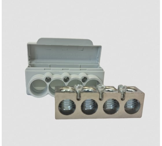 Клеммник ГРИНЭНЕРГО КО10.504 желто-зеленый IP23/IP33 (Al 4x10-50/Cu 4x1.5-35 + Cu 3x1.5-2.5) ge-ko-10.504-ye-gn
