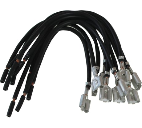 Клемма электропроводки Nord-Yada мама 6,3 мм луженая с проводом 1,5мм TM Nord YADA 10шт в упаковке 909601