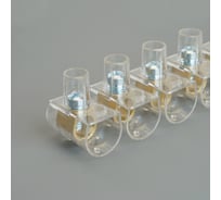 Зажим винтовой концевой изолированный STEKKER КЗВИ-16 500В, 76А, 10 контактов (10шт в упак), 49763