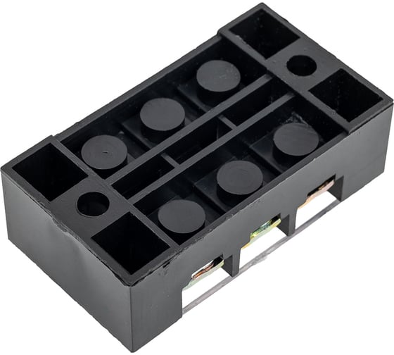 Клеммная колодка винтовая Pro Legend с крышкой, 6 контактов, М4, 25 А, 600 В, 10 AWG, 6 мм2, 5 шт. PL3835_5