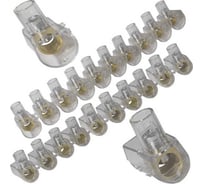 Концевой зажим винтовой изолированный Pro Legend для проводов 4 мм2, номинальный ток 17 А, (10 клемм), 5 шт. PL3845_5