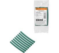 Термоусадочная трубка TDM ELECTRIC клеевая, набор ТТкНГ(3:1) Моноцвет, зеленый 6,4/2,0 SQ0548-2605