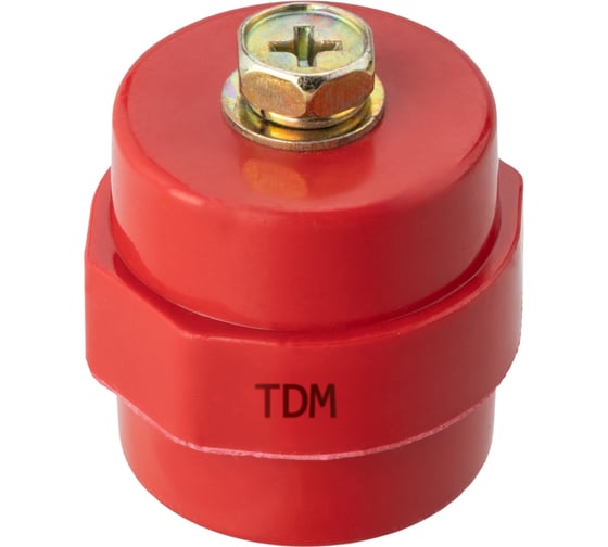Силовой изолятор с болтом TDM ELECTRIC SM30, Н30хD27хМ6мм SQ0807-0008