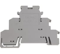 Клемма DKC трехуровневая, винтовой зажим, 6 точек подключения, 2.5 кв.мм, серая, 1 ШТ DKIDR 1.5 DKIDR-1.5