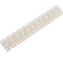 Винтовой зажим General Lighting Systems GZV-15-12-W, 15А, 12 пар, полиэтилен, белый, 1/10/400 475404