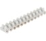 Винтовой зажим General Lighting Systems GZV-30-12-W, 30А, 12 пар, полиэтилен, белый, 1/10/300 475406 1