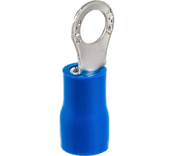 Кольцевой изолированный наконечник REXANT d 4.3 мм 1.5-2.5 мм2 синий 100 шт 08-0032