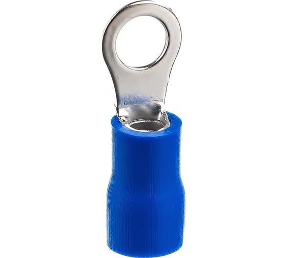 Кольцевой изолированный наконечник REXANT d 4.3 мм 1.5-2.5 мм2 синий 100 шт 08-0032