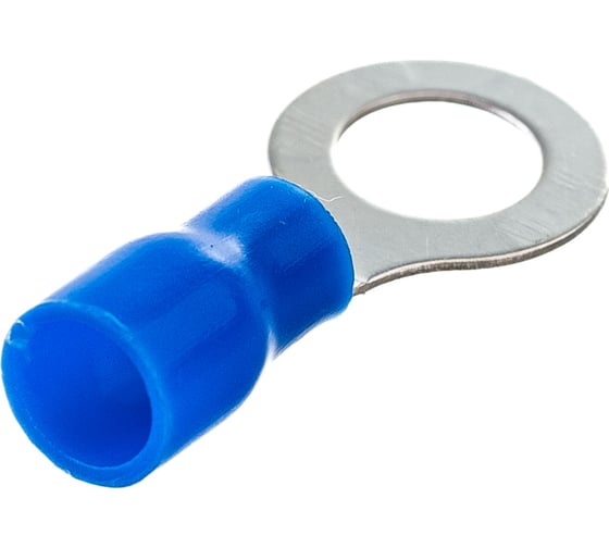 Кольцевой изолированный наконечник REXANT d 6.5 мм 1.5-2.5 мм2 синий 100 шт 08-0035