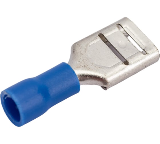 Плоская клемма REXANT изолированная гнездо 9 мм 1.5-2.5 мм2 100 шт 08-0434