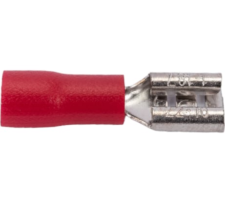 Плоская клемма REXANT изолированная гнездо 5.6 мм 0.5-1.5 мм2 /РПИм 1,25-5 100 шт 08-0412