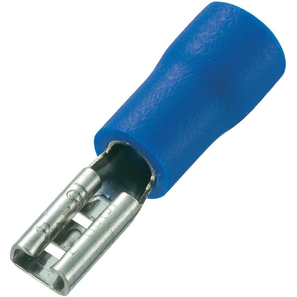 Плоская изолированная клемма REXANT, гнездо 3.8 мм, 1.5-2.5 кв.мм, РПИм ...