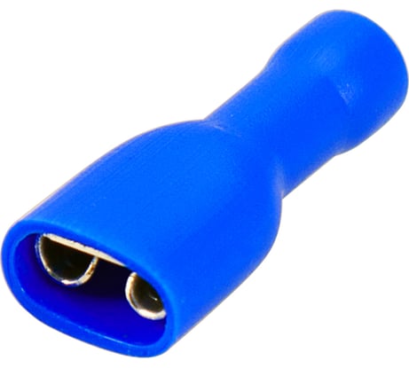 Плоская клемма REXANT полностью изолированная гнездо 6.6 мм 1.5-2.5 мм2 100 шт 08-0632