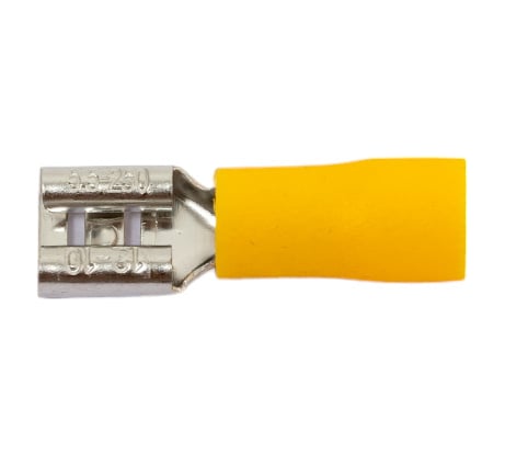 Плоская клемма REXANT изолированная гнездо 7.4 мм 4-6 мм2 /РПИм 5,5-6 100 шт 08-0451