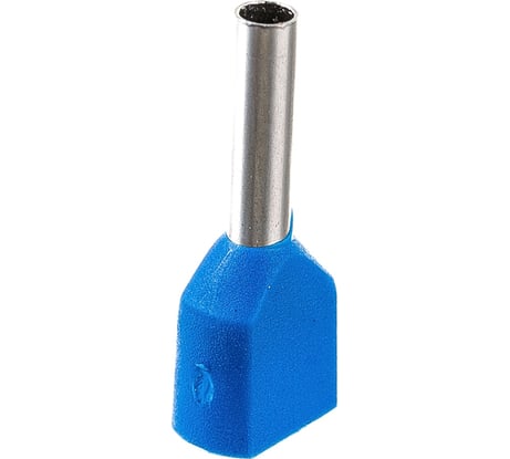 Штыревой втулочный изолированный наконечник REXANT F-8мм 2х0.75мм2 0.75-8/НГи2 синий 100 шт 08-2802