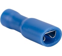 Плоская клемма REXANT полностью изолированная гнездо 5 мм 1.5-2.5 мм2 100 шт 08-0631