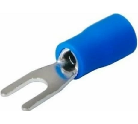 Вилочный изолированный наконечник REXANT 3.2 мм 1.5-2.5 мм2 синий 100 шт 08-0131