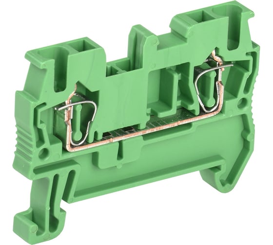Пружинная клемма IEK, КПИ, 2в-2.5, 31А, зеленый YZN11-002-K06 1