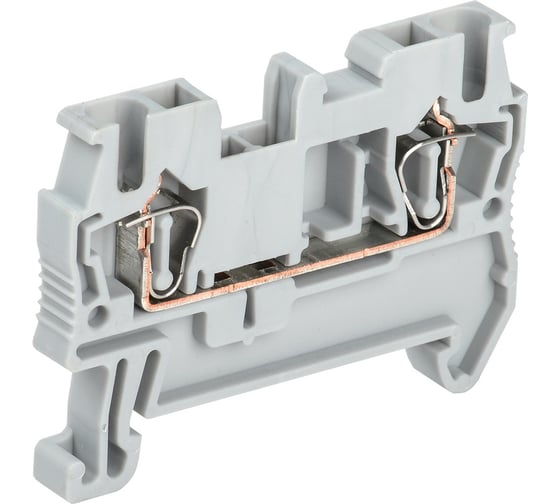 Пружинная клемма IEK, КПИ, 2в-2.5, 31А, серый YZN11-002-K03 1