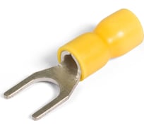 Наконечник кабельный КВТ вилочный изолированный НВИ 6.0-6 серия EasyFix (100 шт/уп) 90905