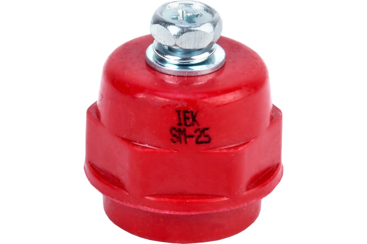 Изолятор шинный IEK SM25 М6, силовой с болтом YIS11-25-06-B - выгодная ...