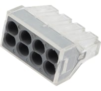 Клемма строительно-монтажная 8-проводная General Lighting Systems GTER6-08-75-P СМК, 0.75-2.5 мм2, с пастой, 50шт 800431