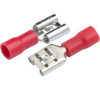 Разъем General Lighting Systems РпИм 1,25-5-0,8 (плоский) "мама" GRIM-1,25-5,6 Красный, 100 штук 475726