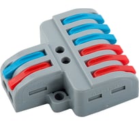 Разветвительная клемма универсальная монтажная, 2х6 проводов, General Lighting Systems GTER7-26, упаковка, 40 шт, 800496