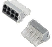 Клемма строительно-монтажная 8-проводная General Lighting Systems GTER6-08 СМК, 0.75-2.5 мм2, 50шт 800491