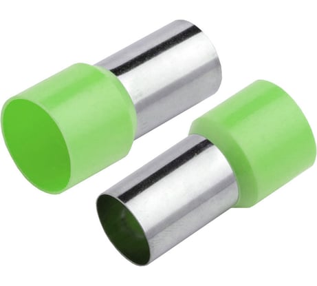 Наконечник-гильза General Lighting Systems НГИ1 GNGI-E-6-18-50 Светло-зеленый, 50 штук 476256