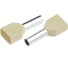 Наконечник-гильза General Lighting Systems НГИ2 GNGI-E2-2x10-14-50 Слоновая кость, 50 штук 476273 1