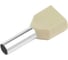 Наконечник-гильза General Lighting Systems НГИ2 GNGI-E2-2x10-14-50 Слоновая кость, 50 штук 476273 3