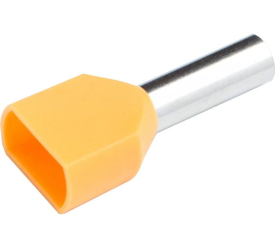Наконечник-гильза General Lighting Systems НГИ2 GNGI-E2-2x1-10-50 Желтый, 50 штук 476266