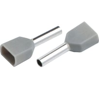 Наконечник-гильза General Lighting Systems НГИ2 GNGI-E2-2x4-12-50 Серый, 50 штук 476271