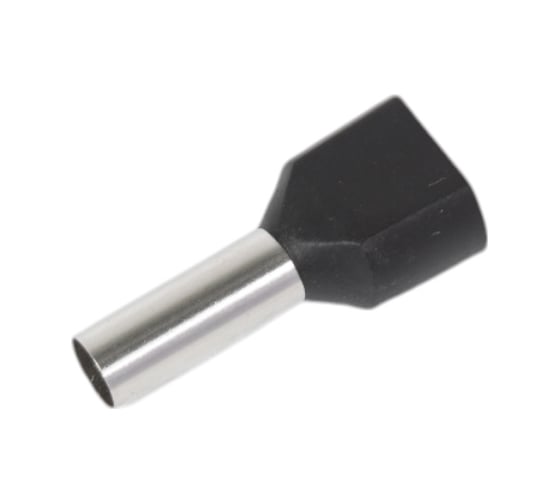 Наконечник-гильза General Lighting Systems НГИ2 GNGI-E2-2x6-14-50 Черный, 50 штук 476272